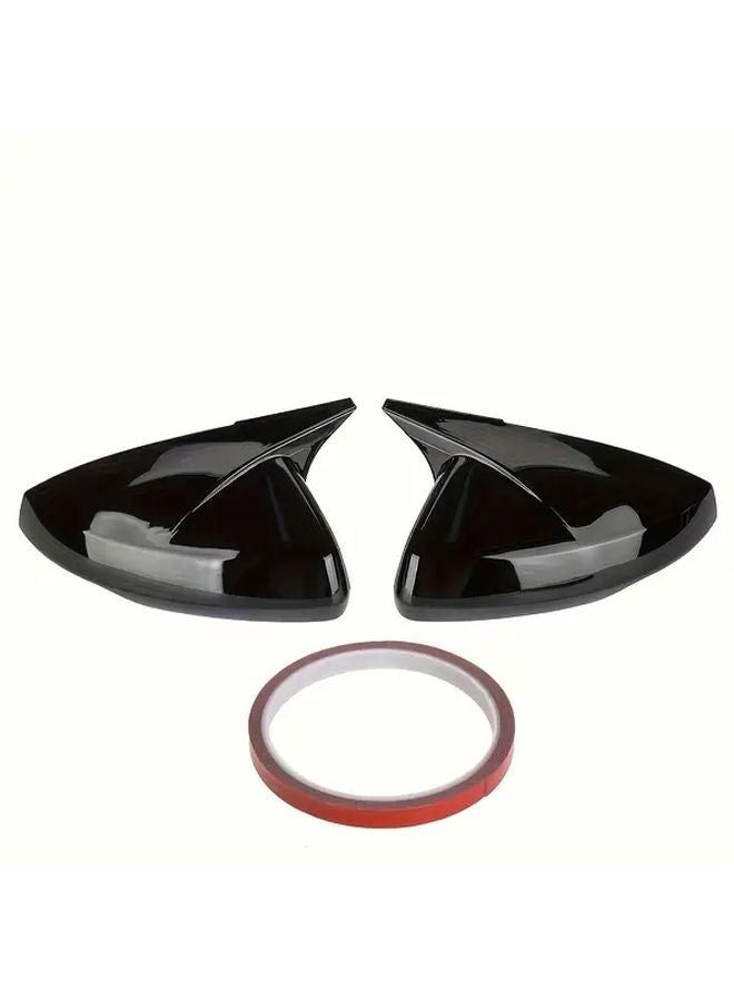 Glossy Black Rear View Mirror Cover Cap For VW Polo MK6 2017 2021 Models - Image 5